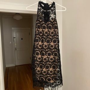 Black lace dress